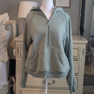 Jockey Sage Green Half-Zip Hoodie, Small